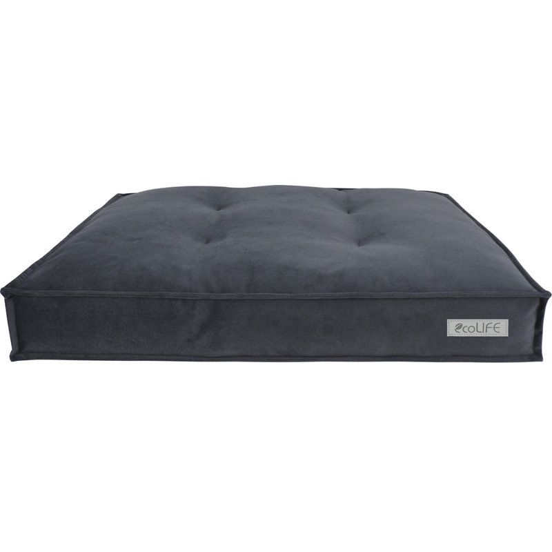 RECYCLED PLASTIC Pet Bed, White, 13cm H x 75cm W x 120cm D