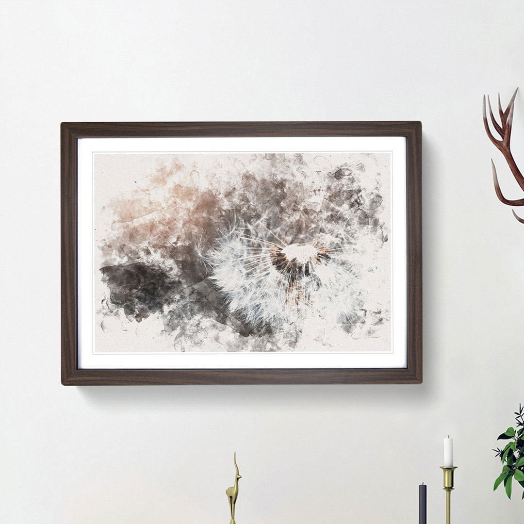 Floating Dandelion Seeds - Picture Frame Painting Print