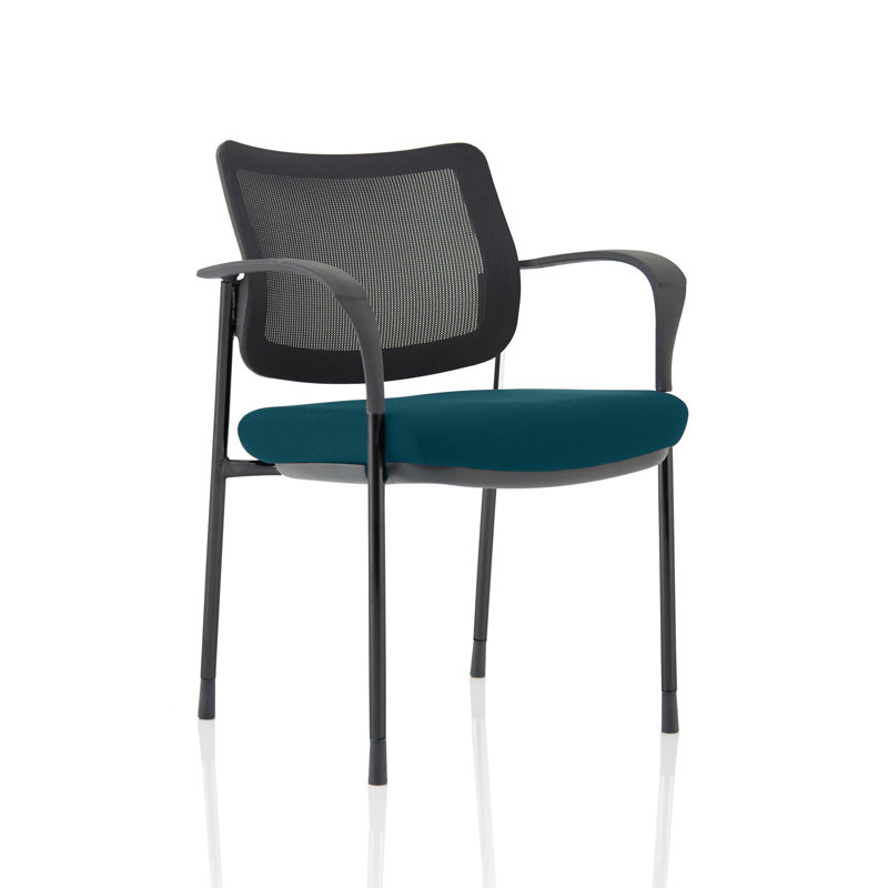 Dynamic Office Seating Brunswick Deluxe Conference Chair, Black, Black