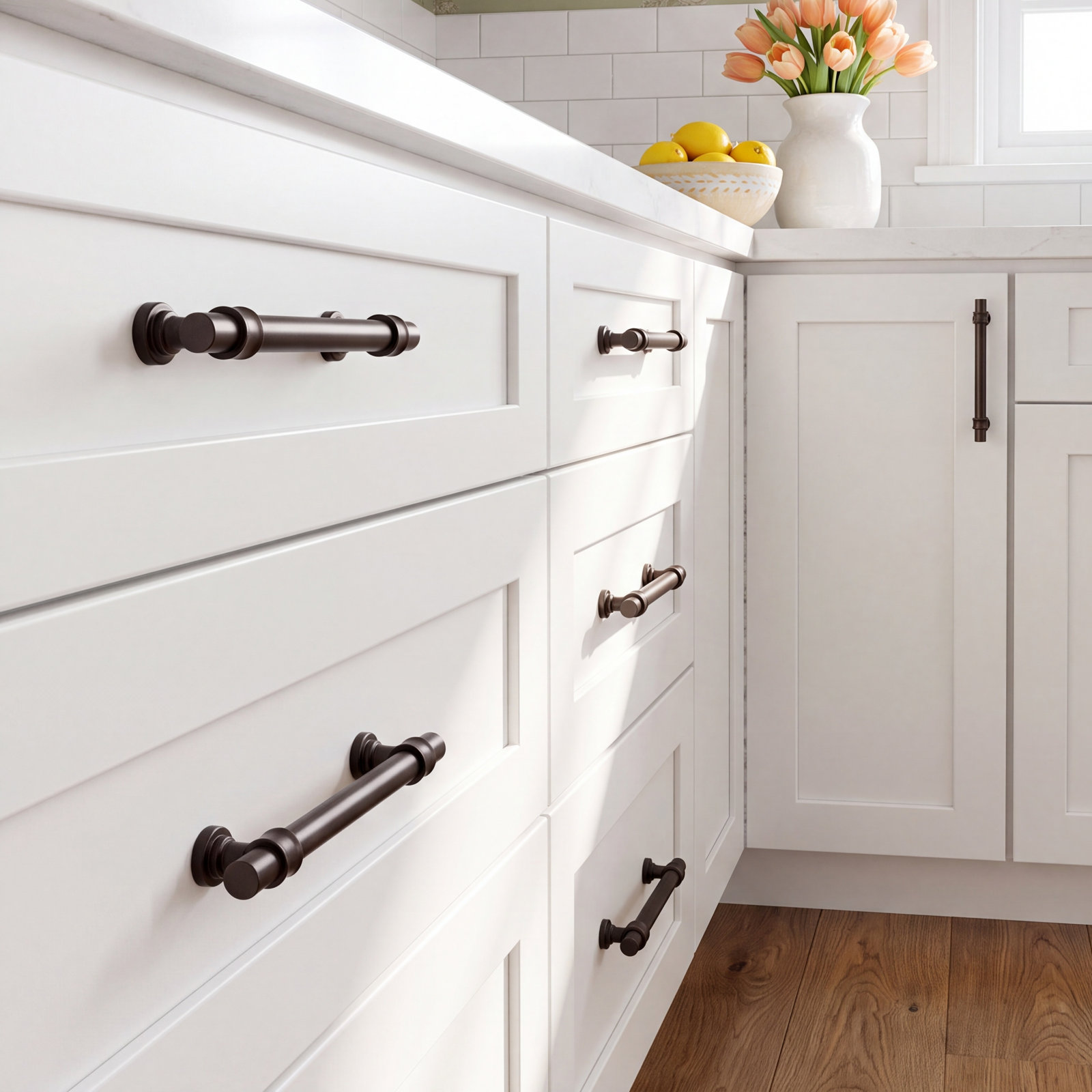 Bit 4" Bar Cabinet Pull, Oiled Rubbed Bronze