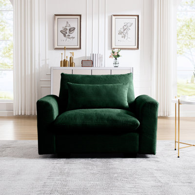Chaise de chambre en velours côtelé Ackman
