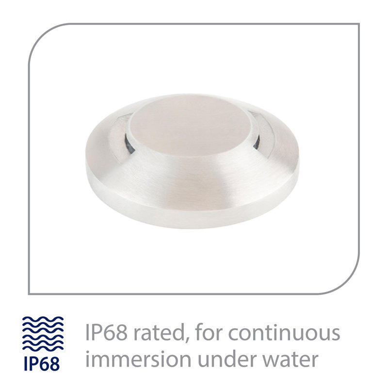 LED Well Light, 2700K, Stainless Steel
