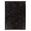 Natural Hide hand-tufted Leather Hide Black Area Rug-1460303038