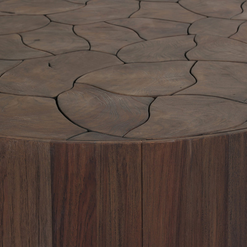 Ridge Outdoor Coffee Table-Stained Saddle Brown
