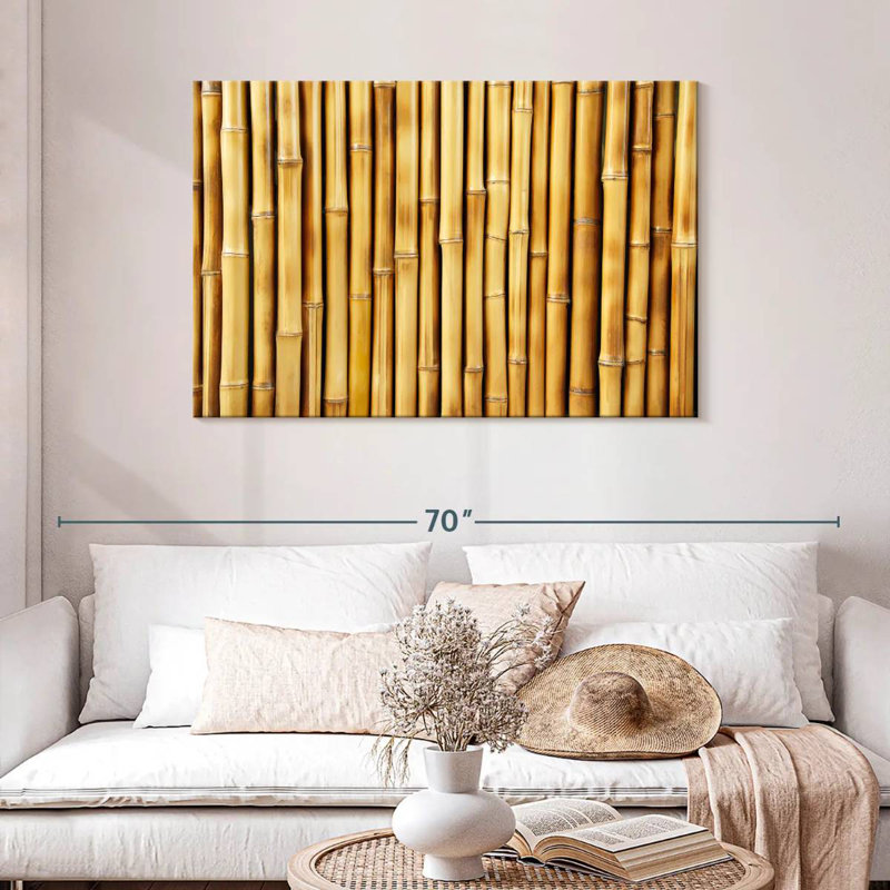 Brown Bamboo Fence, 30" H x 45" W