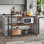 Îlot de cuisine l 47,4 po avec tablettes ouvertes Riggle