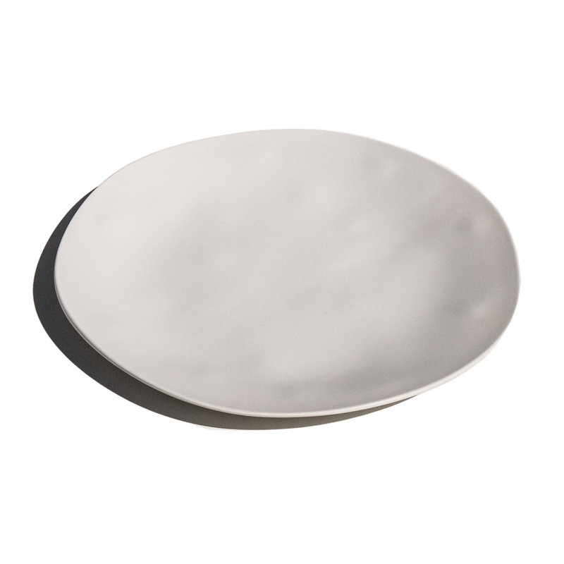 Assiette plate organique en mélamine NewWave - crème - 10,5 po