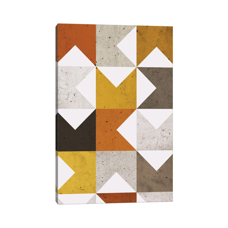 Modern Geometric XXI - Print on Canvas, Wrapped Canvas, 30.48 cm H x 45.72 cm W