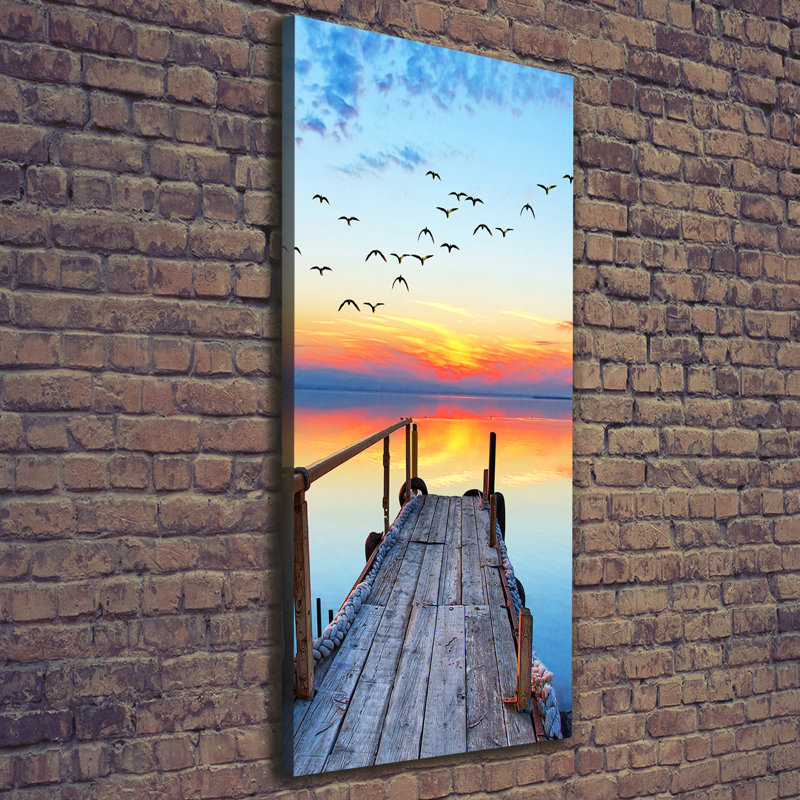 Wooden Pier - Wrapped Canvas Print