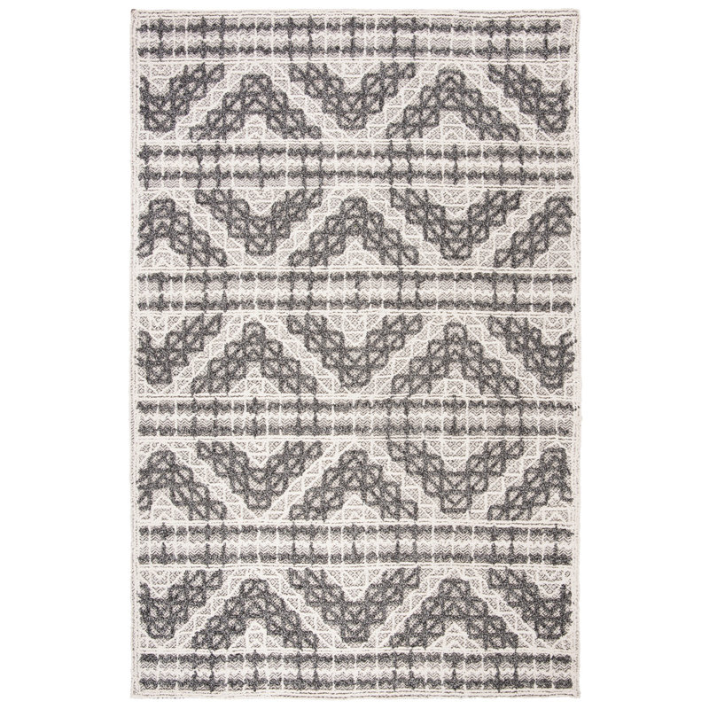 Contreras Hand Tufted Performance Geometric Rug, Rectangle 8' x 10'