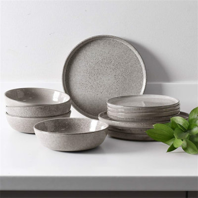 Richel Piece Porcelain China Dinnerware Set - Service for 4