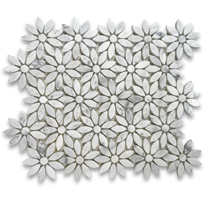 11" x 13" Marble Novelty Mosaic Wall & Floor Tile