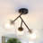 3-Light Modern Sputnik Globe Semi Flush Mount-1377869818