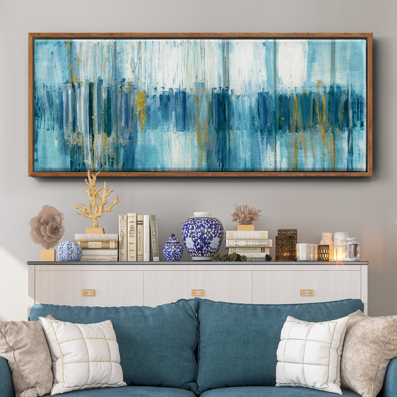 Saturnia- Framed Canvas, 24" H x 60" W