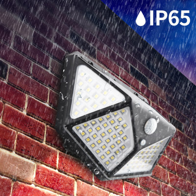 6-Pieces Solar Powered Outdoor Lights with Motion Sensor Dust to Dawn 6000K