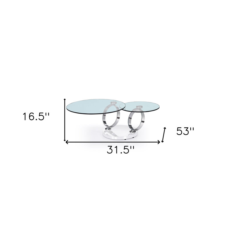 Table basse ronde abstraite Normant