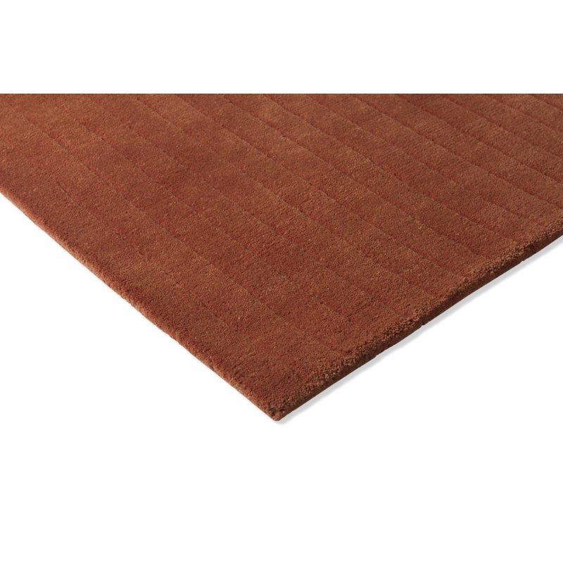 Decor Rectangle Estella Hand Tufted Wool Area Rug in Brown/Beige/Green, Rectangle 6'7" x 9'2"