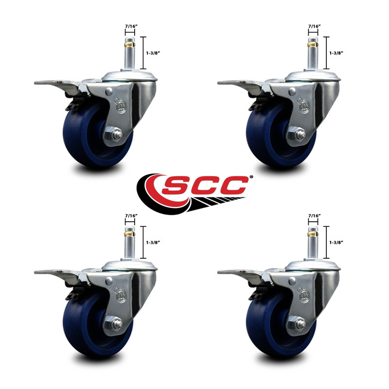 Solid Polyurethane Swivel Stem Caster