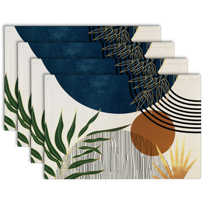 Rectangle Polyester Dining Table Placemat
