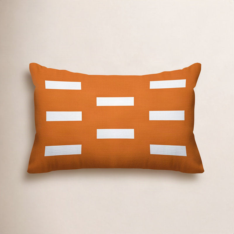 Coussin décoratif intérieur / extérieur Luella, Orangé