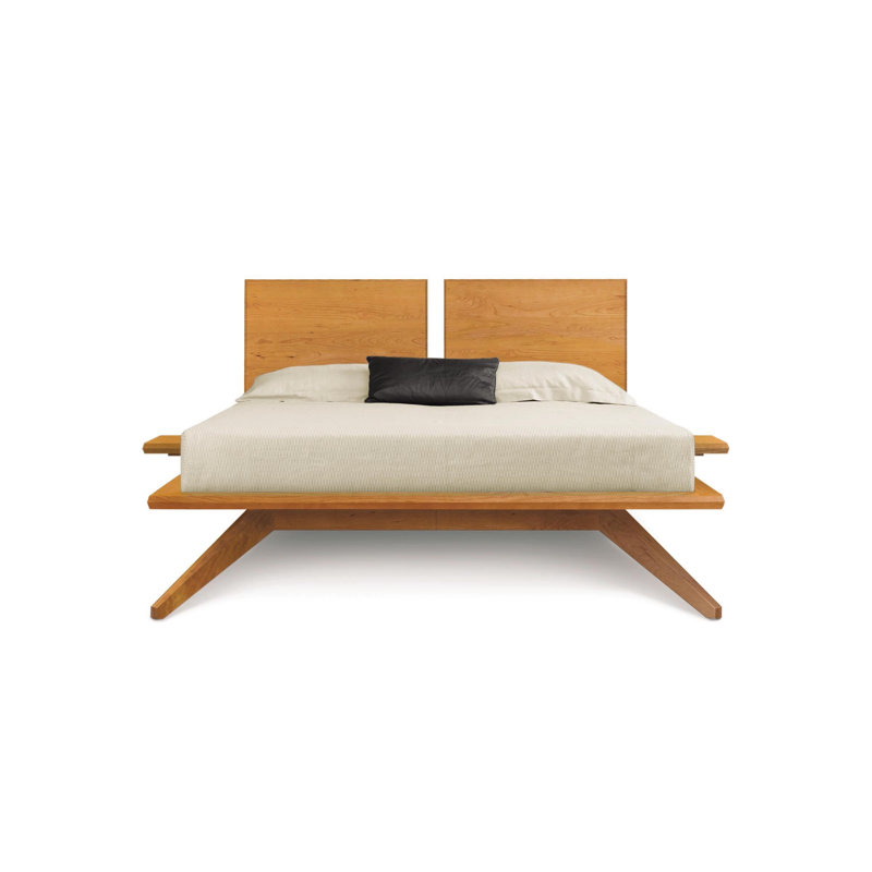 Astrid Platform Bed, California King, Natural Cherry, Conventional