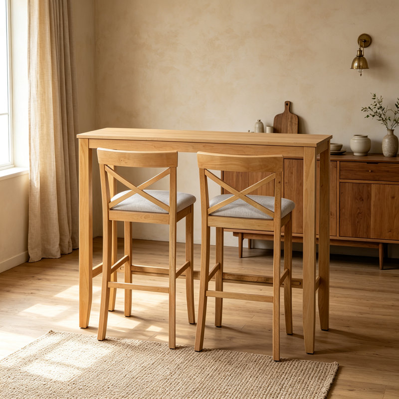 Dining Set, Yellow / Natural