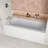 Streamline 66 in. x 32 in. Acrylic Left-Hand Drain Alcove Bathtub in Glossy White With External Drain-101700151
