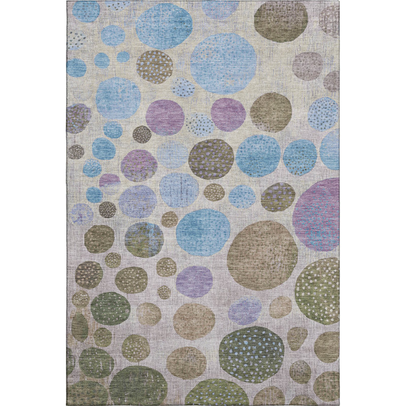 Premium Machine Washable Mayfield AMF1899 Geometric Rug, Rectangle 3' x 5'