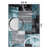 Fanton Modern Abstract Performance Gray/Ivory/Blue Area Rug-2121980471-2083446204
