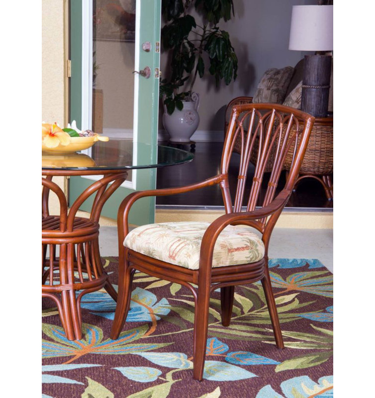 Chaise rembourrée Chanavia, Embree Parkside Noir, Terre de sienne