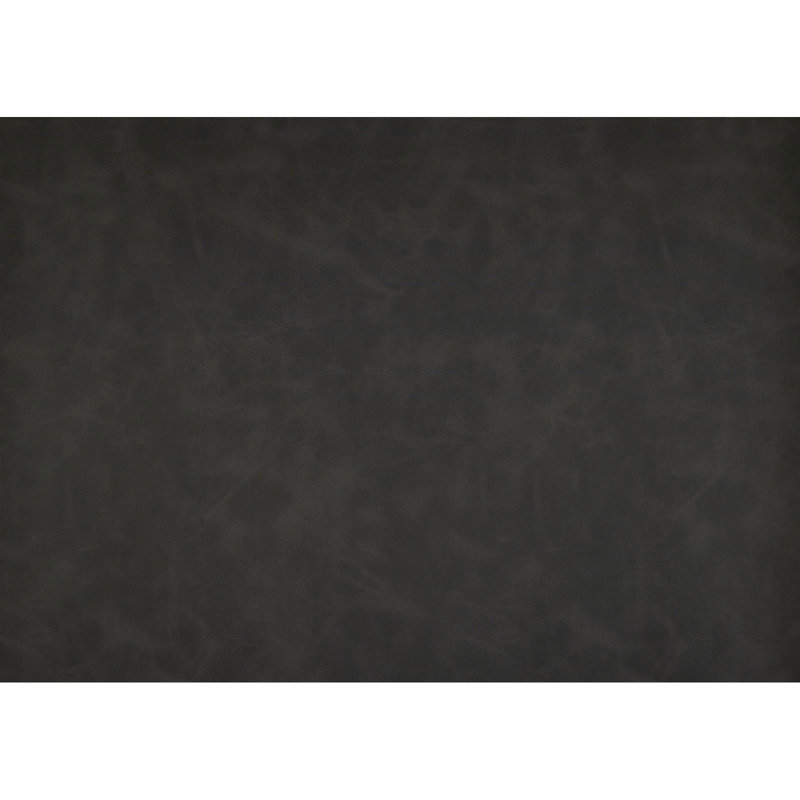 Chaise longue moderne en similicuir gris foncé, Gris foncé