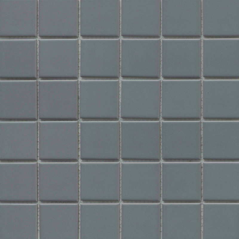 Catch 12 x 12 Ceramic Mosaic Sheet, Silicon