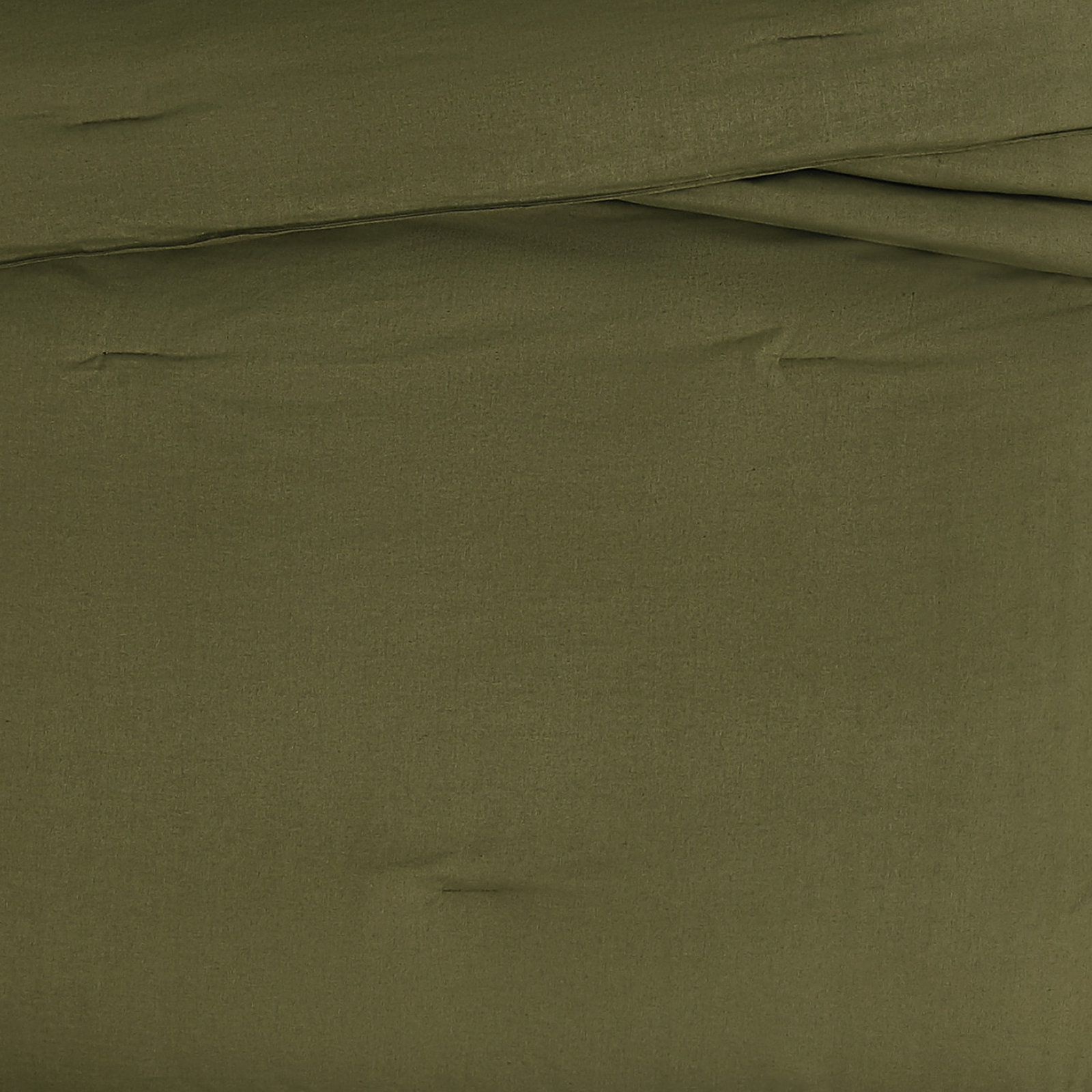 Nena Linen Comforter Set, Olive Green, Queen Comforter + 2 Standard Shams