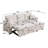 82" Reversible Sleeper Sofa with Linen Upholstery, Storage Chaise & USB Charging Port-1039111036