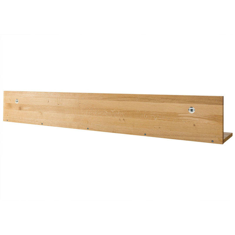 Kent Oak Solid Wood Floating Shelf, 22cm H x 170cm W x 24cm D, Nature Oiled