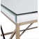 Flori Mirrored Glass Top End Table