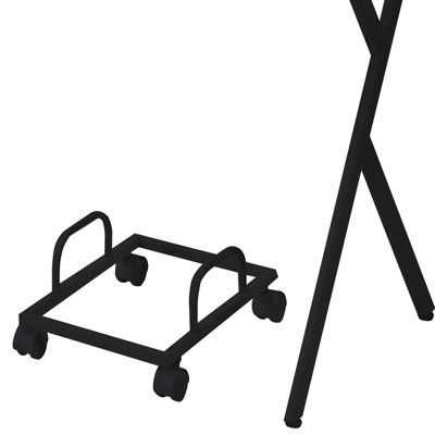 Bureau d'ordinateur noir avec support stable pour des bureaux de travail efficaces