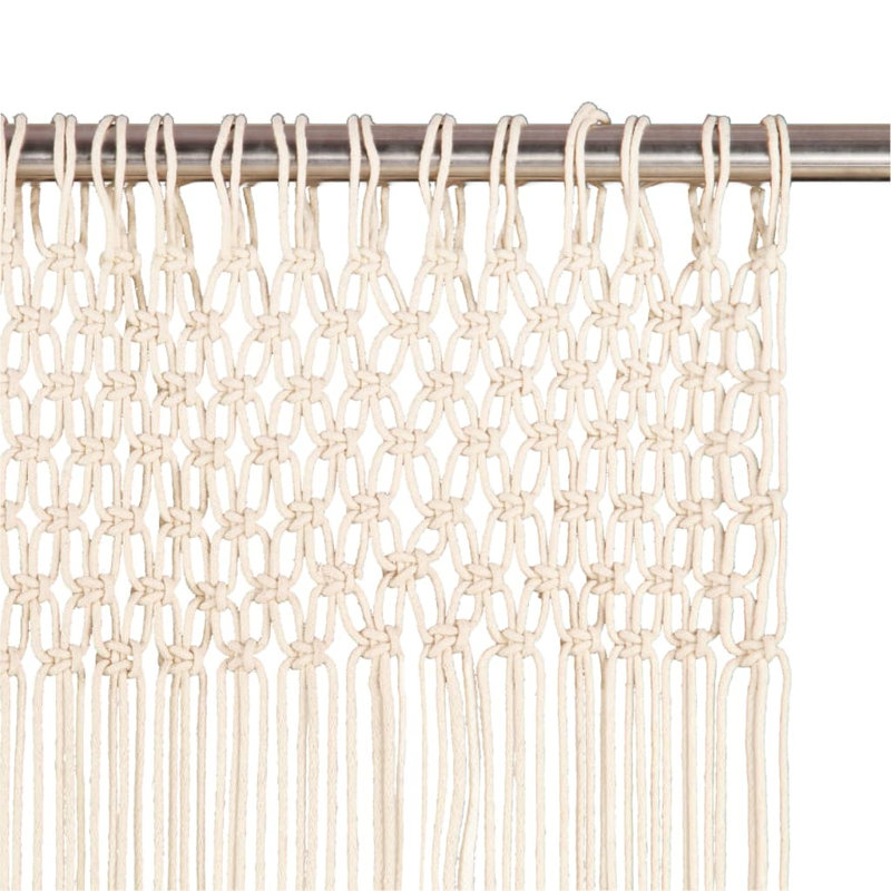 Kaci Sheer Curtain Single Panel, Cream
