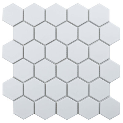 Carreau de mosaïque à bord droit en porcelaine à bords droits 2 "x 2" Value Series