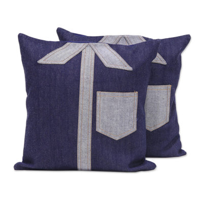 Geometric Cotton Reversible Pillow Cover