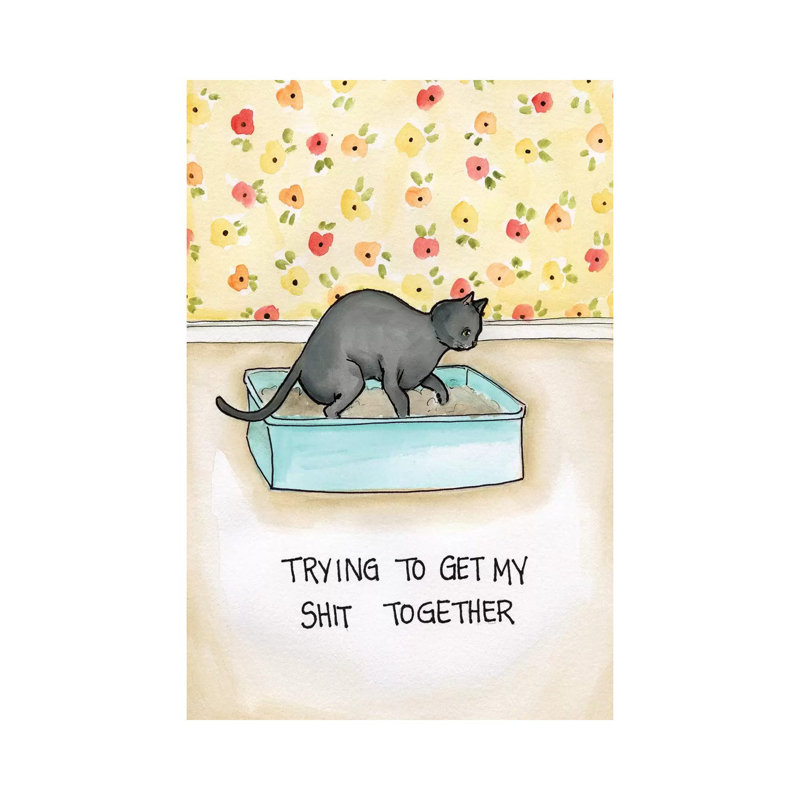 "Shit Together" par Jamie Morath-impression, Pas de tapis, Toile tendue, H 12 po x l 8 po x P 0,75 po