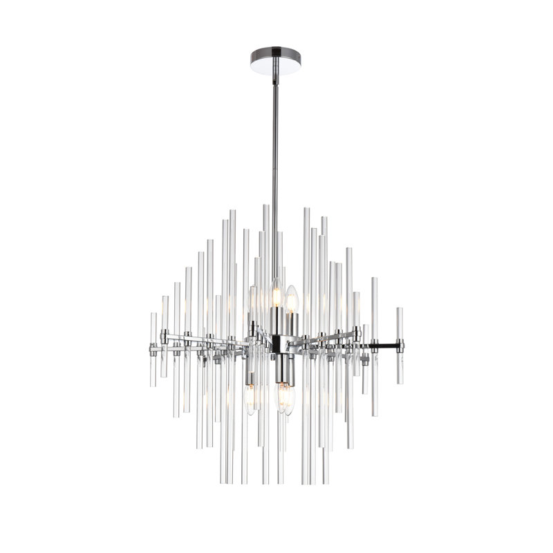 Francene 6 - Light Unique/Statement Pendant, Chrome