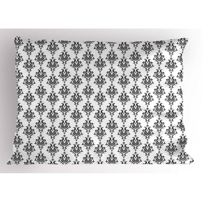 Polyester Damask Sham Set, Twin