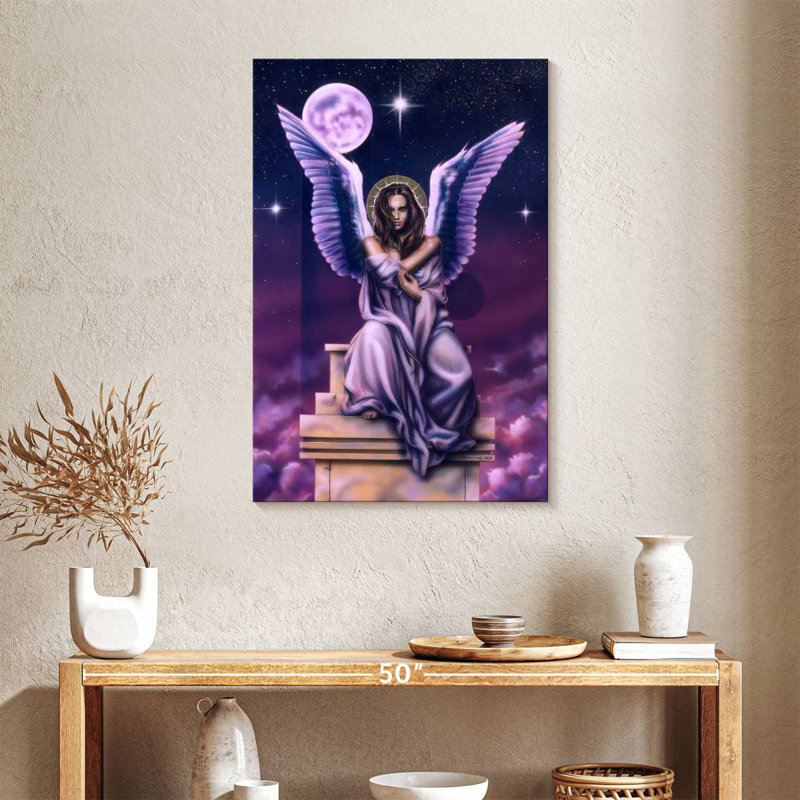 Pedestal Angel, 36" H x 24" W