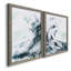 «Blue Crest I», ensemble de 2 reproductions d'art sur toile-310714751-310714744