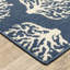 Tapis intérieur / extérieur bleu marine / ivoire Aganlane-254624362