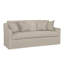 Oliver Boucle and Cotton Slipcovered Sofa-1836325594