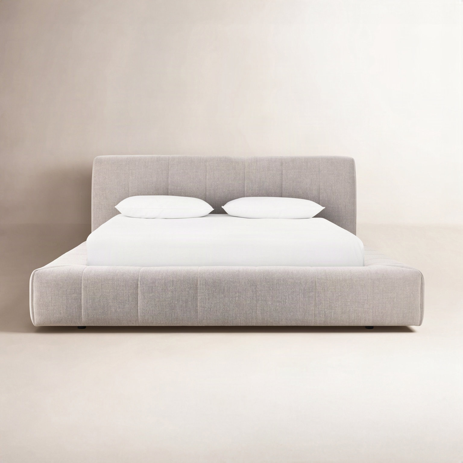 Galene Upholstered Bed, King, Napa Sandstone