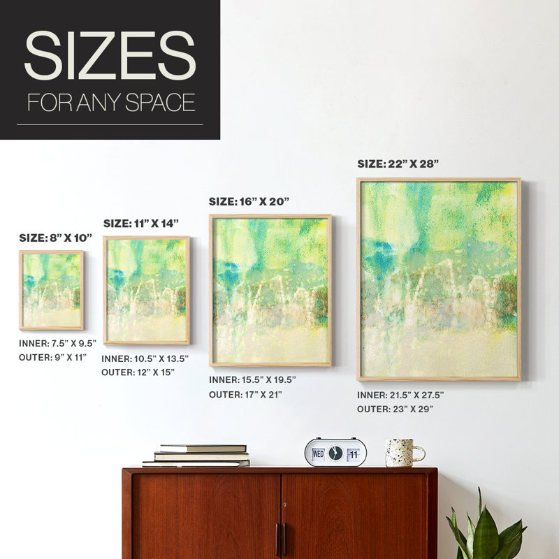 Serus II Framed Print - Solid Wood, 15" H x 12" W