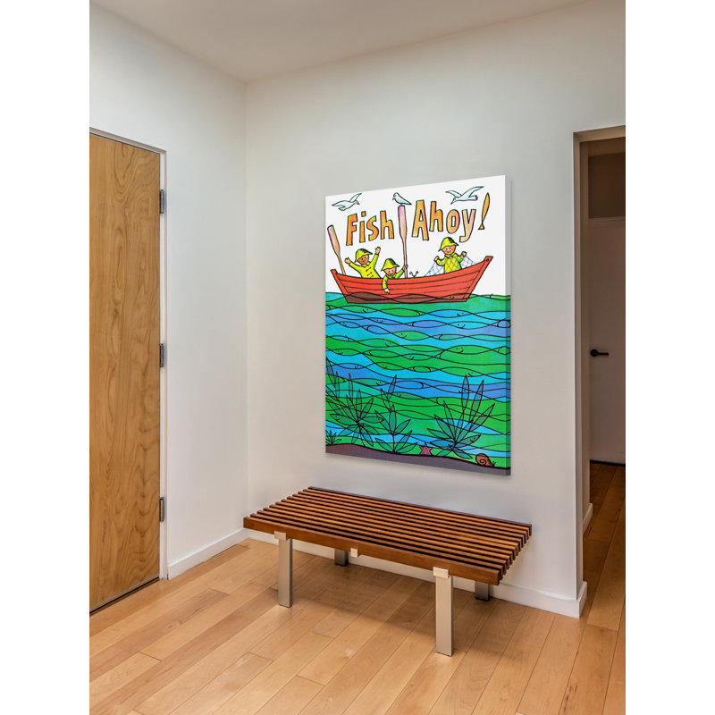 Fish Ahoy - Wrapped Canvas Print, 61cm H x 41cm W